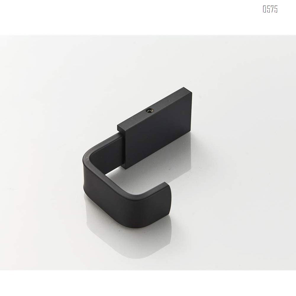 Coat Hook Brass Robe Towel Hooks Contemporary Style Matte Black Finish Wall Mounted