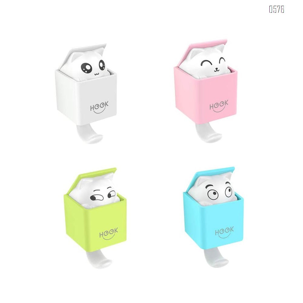 Coat Hooks Wall Mounted, Creative Wall Hooks for Coat, Scarf, Hat, Towel, Bag, Utility Cat Hook for Wall Hanging Decorations