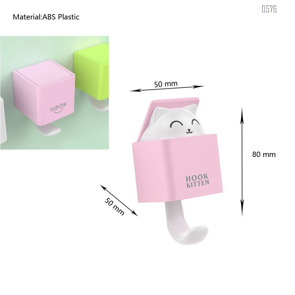 Coat Hooks Wall Mounted, Creative Wall Hooks for Coat, Scarf, Hat, Towel, Bag, Utility Cat Hook for Wall Hanging Decorations