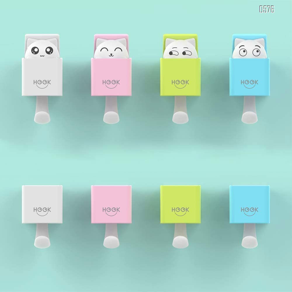 Coat Hooks Wall Mounted, Creative Wall Hooks for Coat, Scarf, Hat, Towel, Bag, Utility Cat Hook for Wall Hanging Decorations