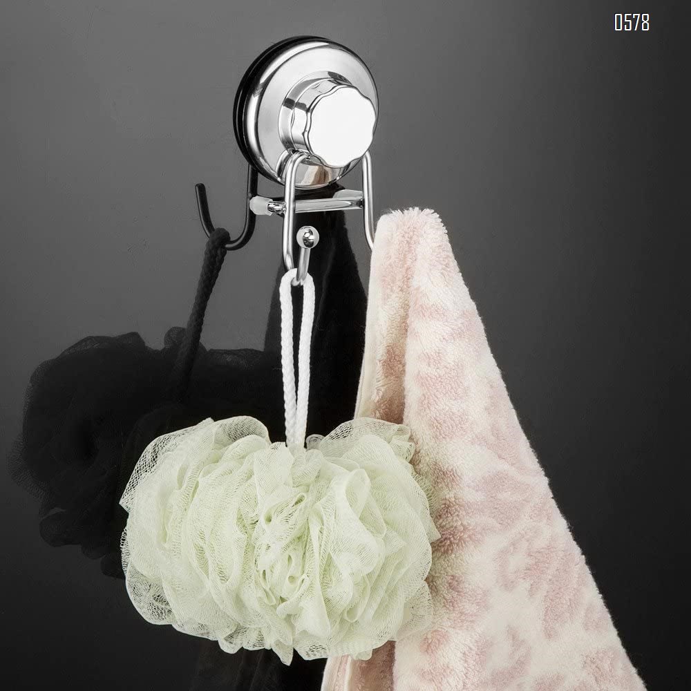 Hook Suction Cups for Flat Smooth Wall Surface Towel Robe Bathroom Kitchen Shower Bath Coat,NeverRust Stainless Steel