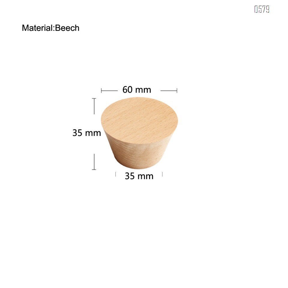 Natural Wooden Coat Hooks,Wall Mount Single Hat Bag Hooks,Decorative Cone Hooks