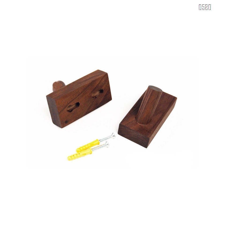 Wooden Coat Hooks Wall Mounted Vintage Single Organizer Hangers, Handmade Craft Hat Rack Hat Hanger