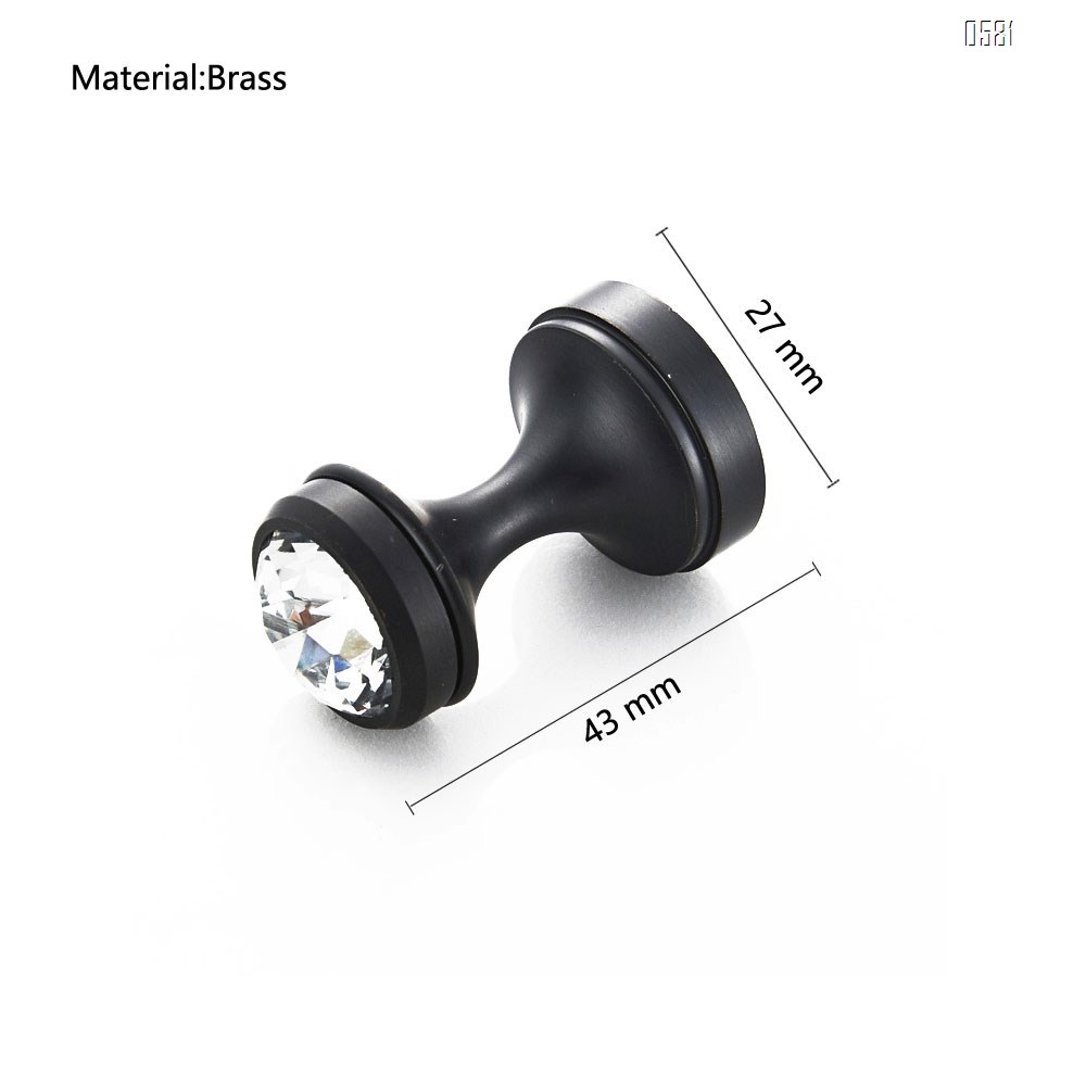 Home Crystal Decorative Wall Hooks Towel Hook,  Brass Coat Hook Hangers Wall Mounted