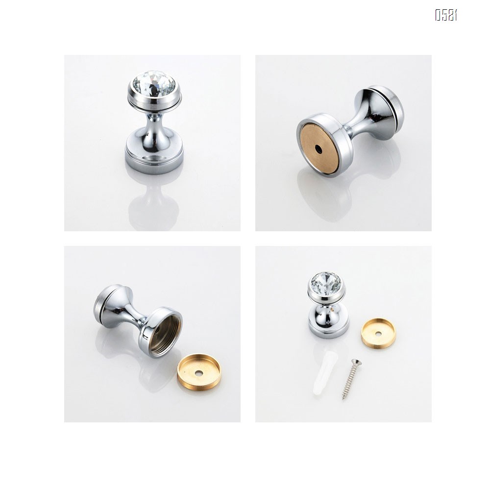 Home Crystal Decorative Wall Hooks Towel Hook,  Brass Coat Hook Hangers Wall Mounted