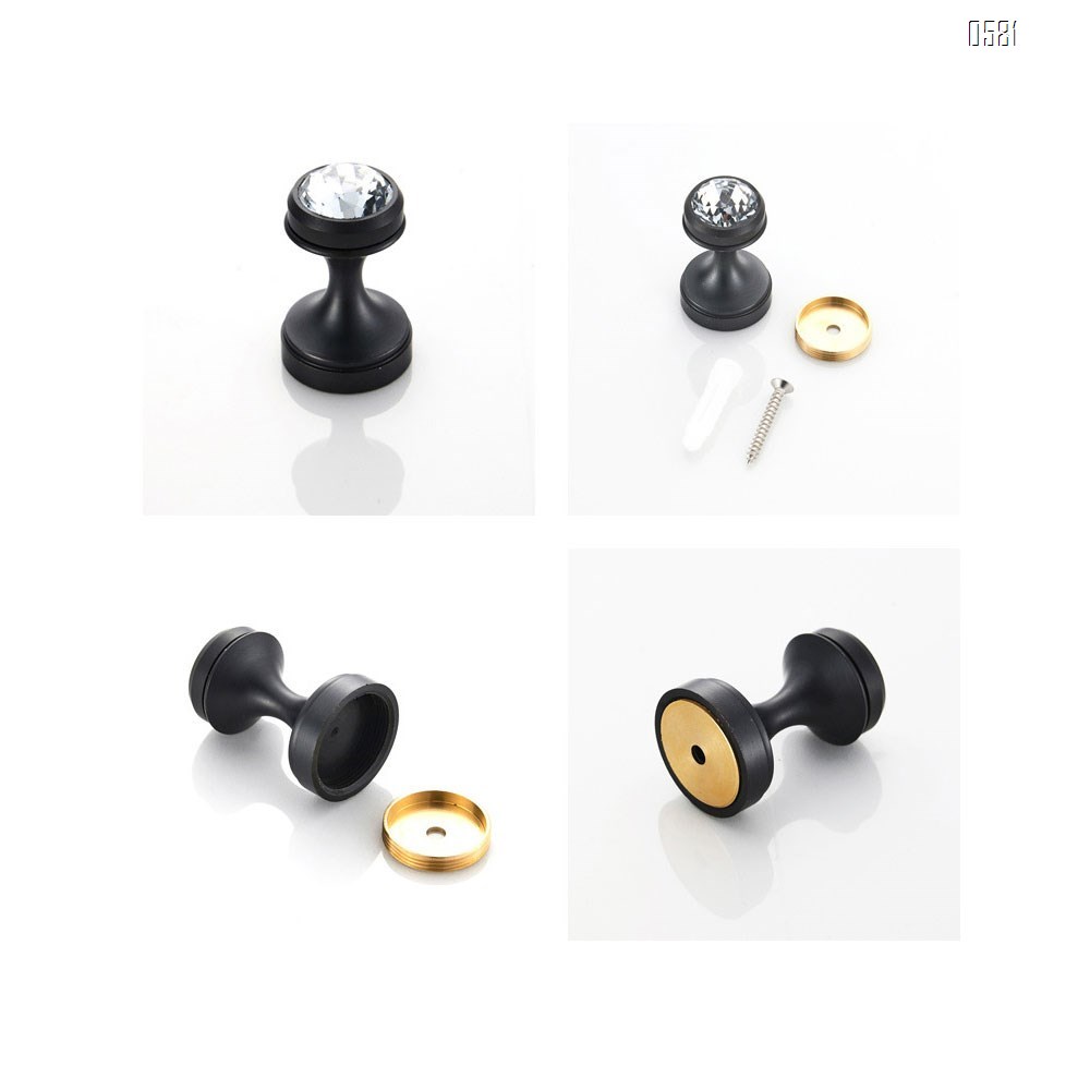 Home Crystal Decorative Wall Hooks Towel Hook,  Brass Coat Hook Hangers Wall Mounted