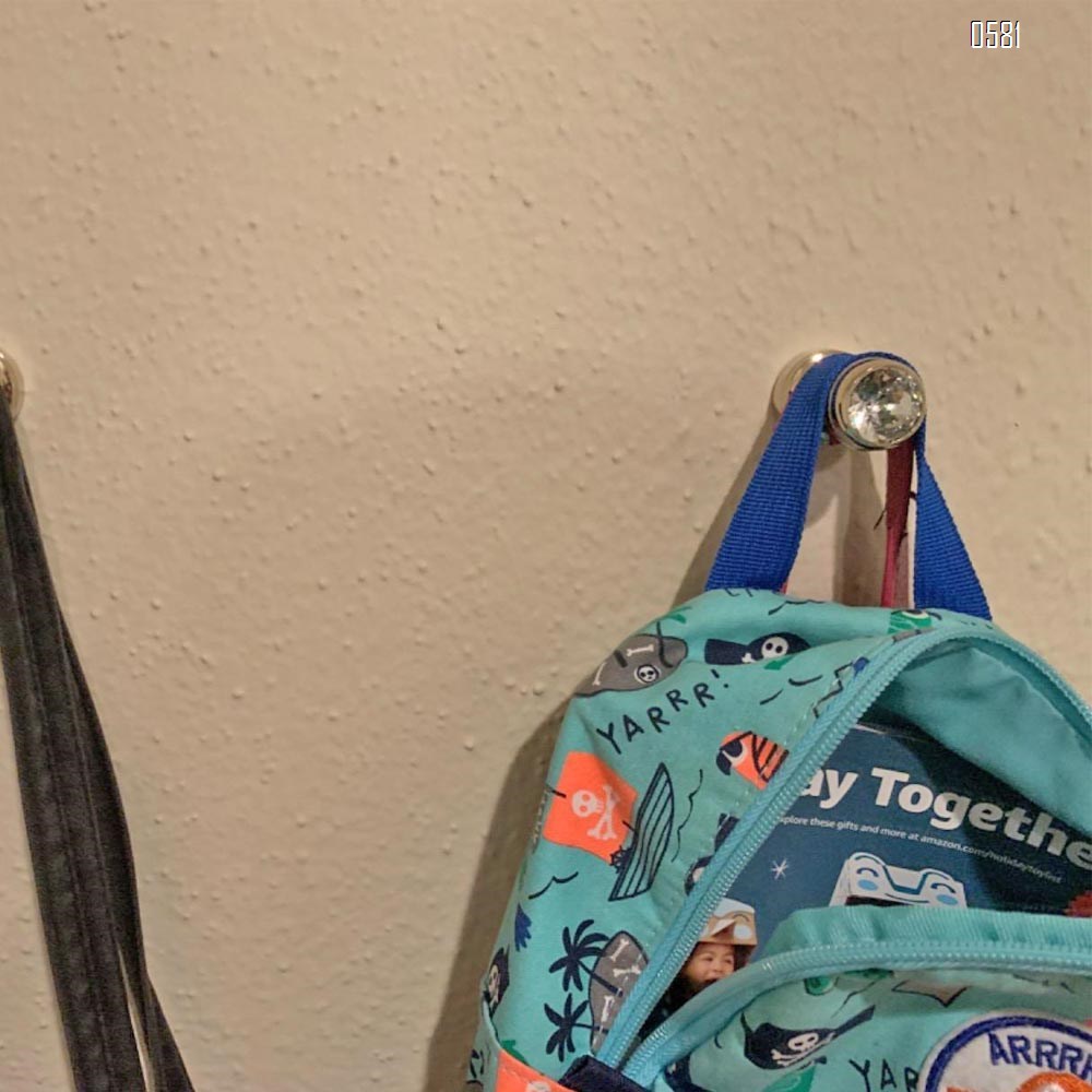 Home Crystal Decorative Wall Hooks Towel Hook,  Brass Coat Hook Hangers Wall Mounted