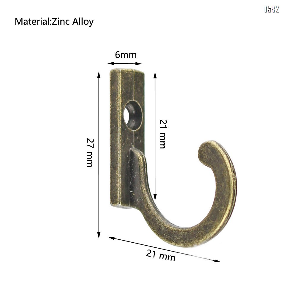 Mini Wall Mounted Single Hook Robe Hooks Coat Hooks  for Hanging Key Hooks