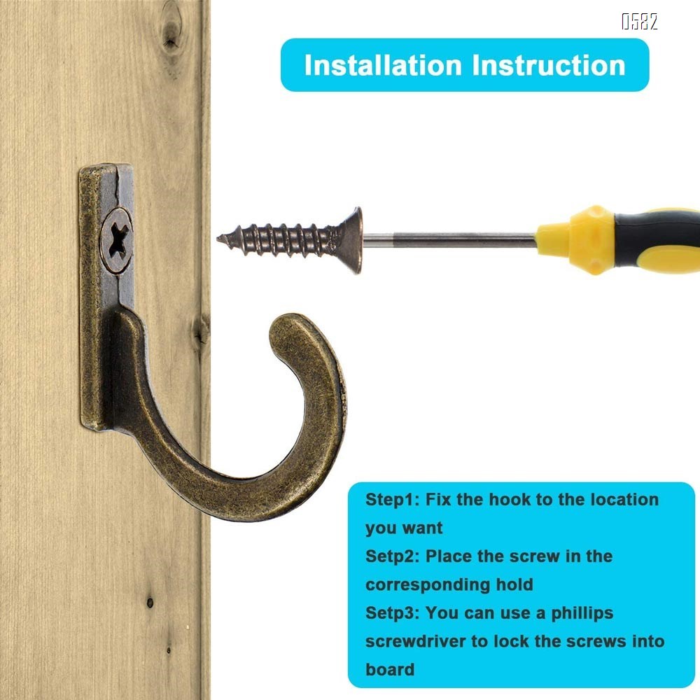 Mini Wall Mounted Single Hook Robe Hooks Coat Hooks  for Hanging Key Hooks