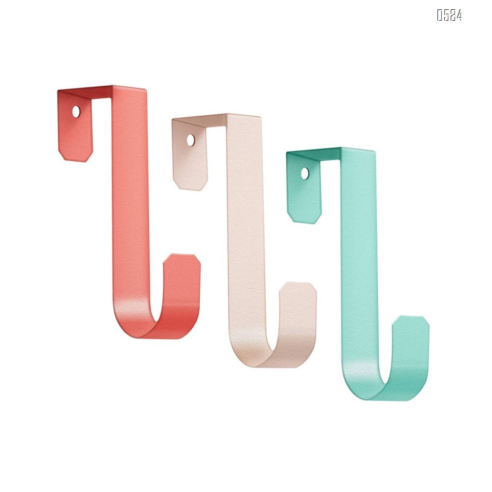 Over The Door Hooks for Clothes Sturdy Metal Single Door Hooks for Hanging Coats Hats Robes Towels Jacket  Decorative Coat Hooks