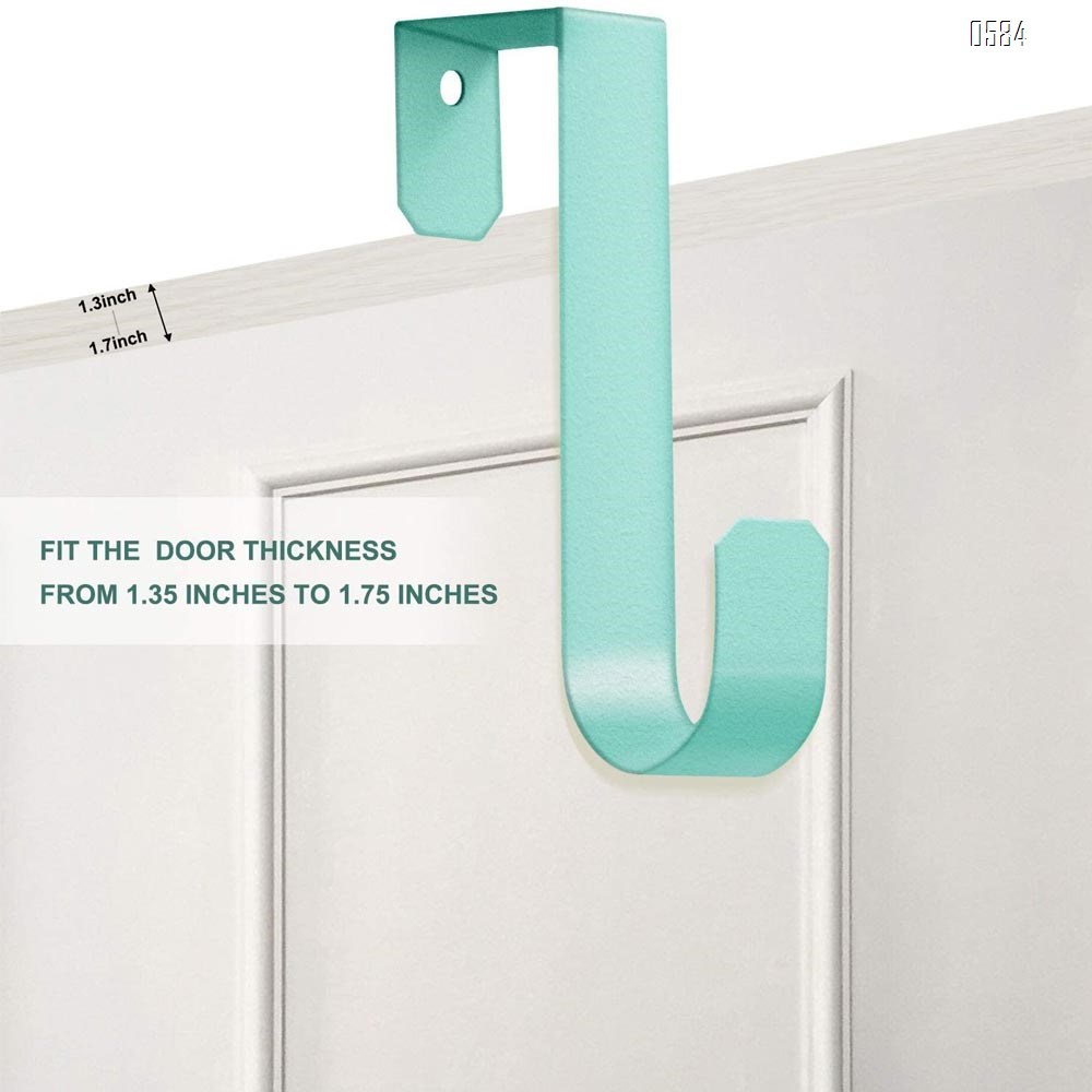Over The Door Hooks for Clothes Sturdy Metal Single Door Hooks for Hanging Coats Hats Robes Towels Jacket  Decorative Coat Hooks
