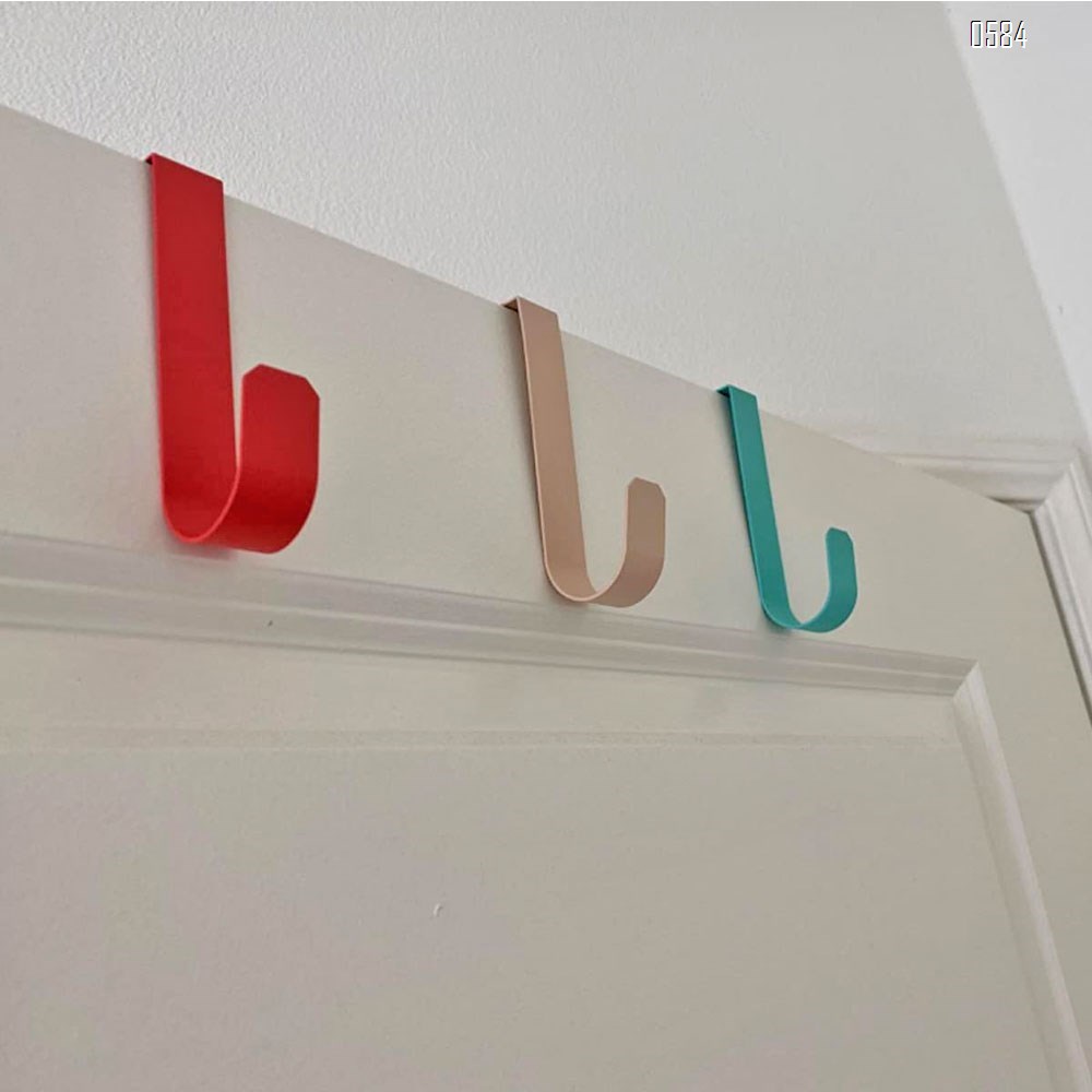 Over The Door Hooks for Clothes Sturdy Metal Single Door Hooks for Hanging Coats Hats Robes Towels Jacket  Decorative Coat Hooks