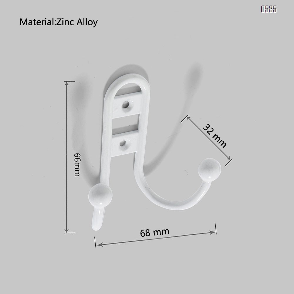 Double Robe Hook With Ball End