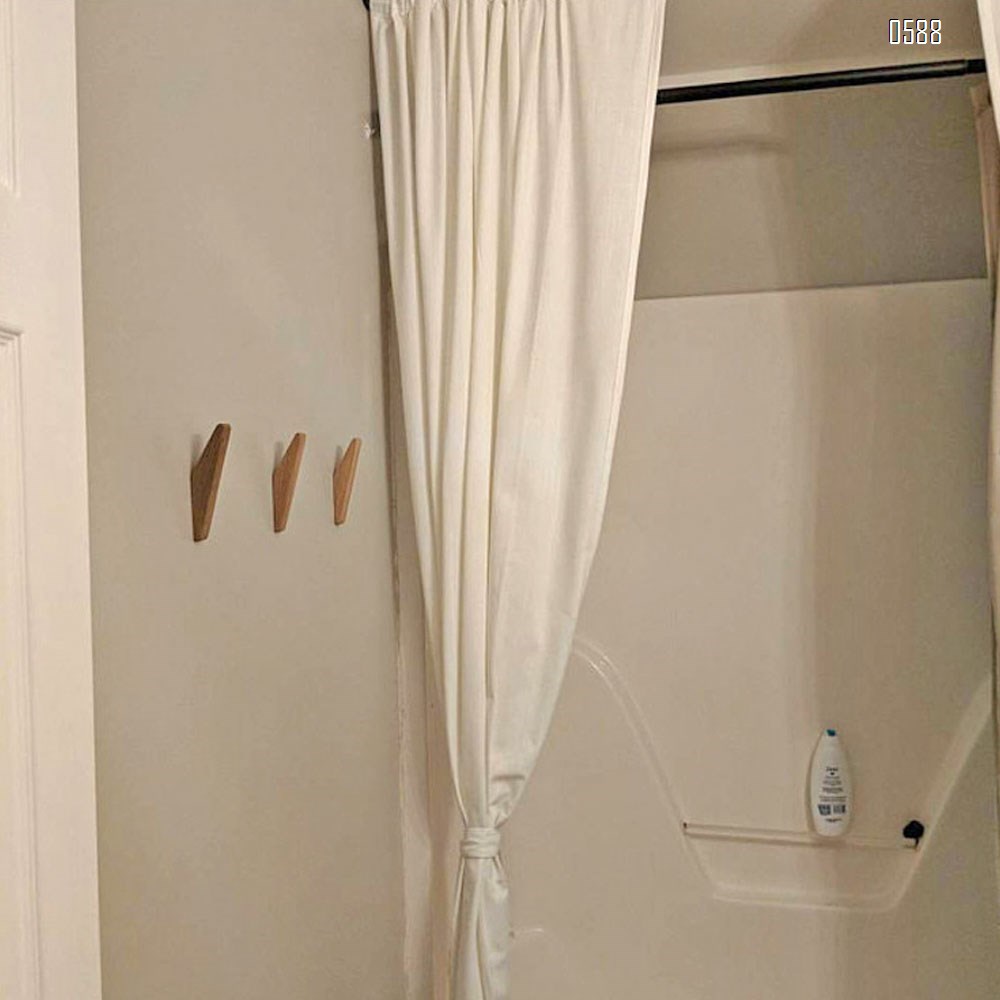 Mid-Century Modern Wall Coat Hooks Solid Teak Wood