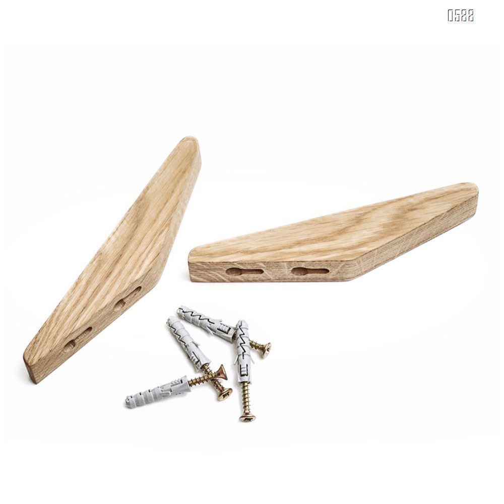 Mid-Century Modern Wall Coat Hooks Solid Teak Wood