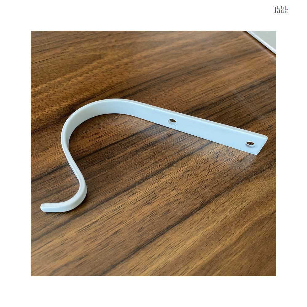 Metal Wall Hook Plant Hanger Bracket Decorative Iron Wall Hooks Decorative Coat Hook Metal Lantern Bracket for Hanging Baskets Lantern Artworks Home Decor Come with Screws