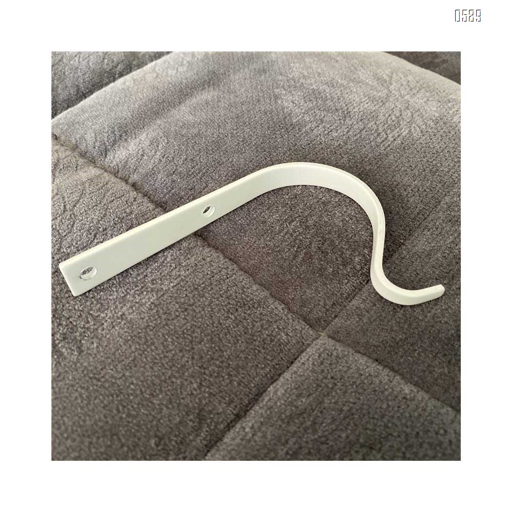 Metal Wall Hook Plant Hanger Bracket Decorative Iron Wall Hooks Decorative Coat Hook Metal Lantern Bracket for Hanging Baskets Lantern Artworks Home Decor Come with Screws