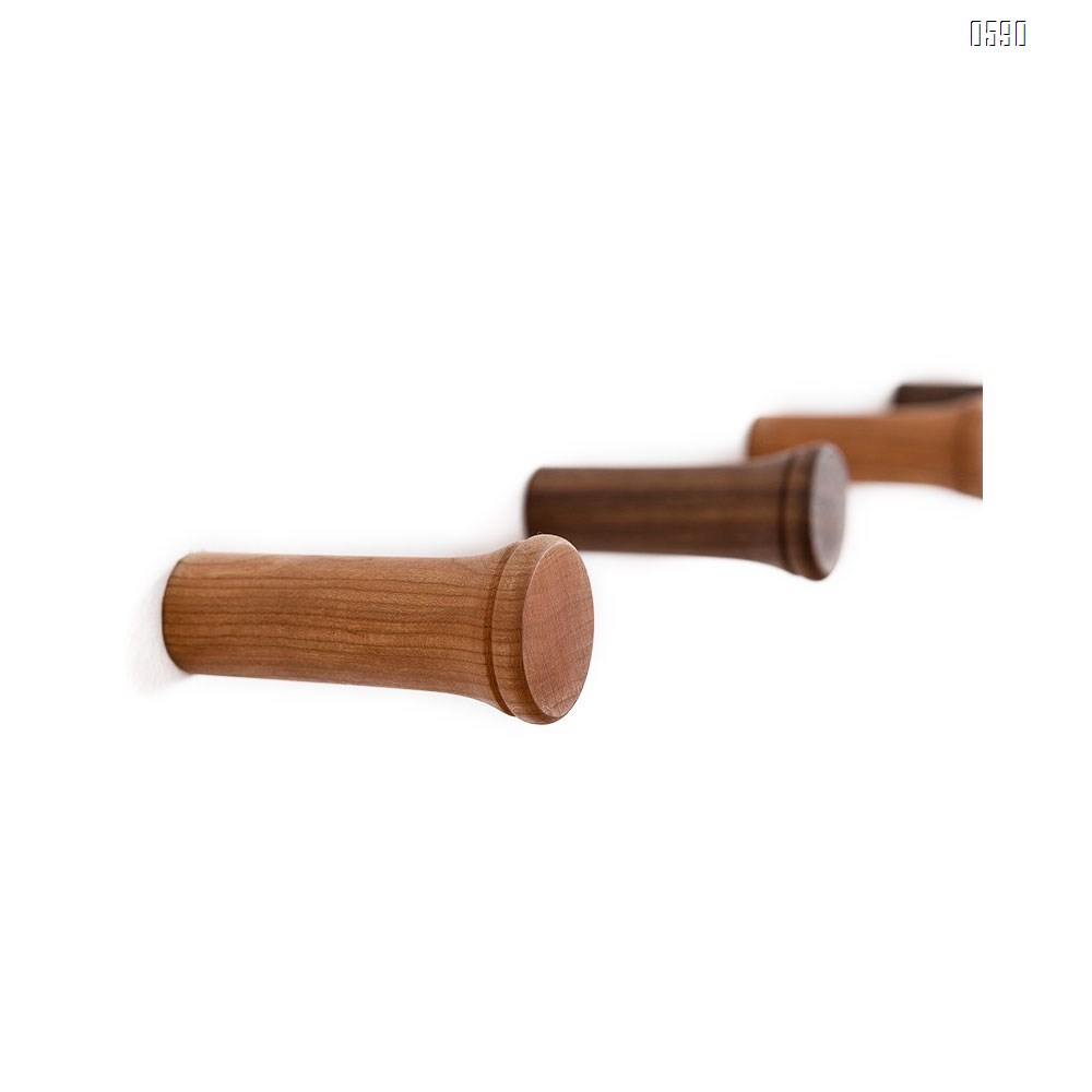 Wood Wall Hooks Coat Hooks Wall Mounted  Rustic Wooden Hooks Heavy Duty Robe Hook Hat Rack | Hooks for Hanging Bathroom Towels Clothes Hanger