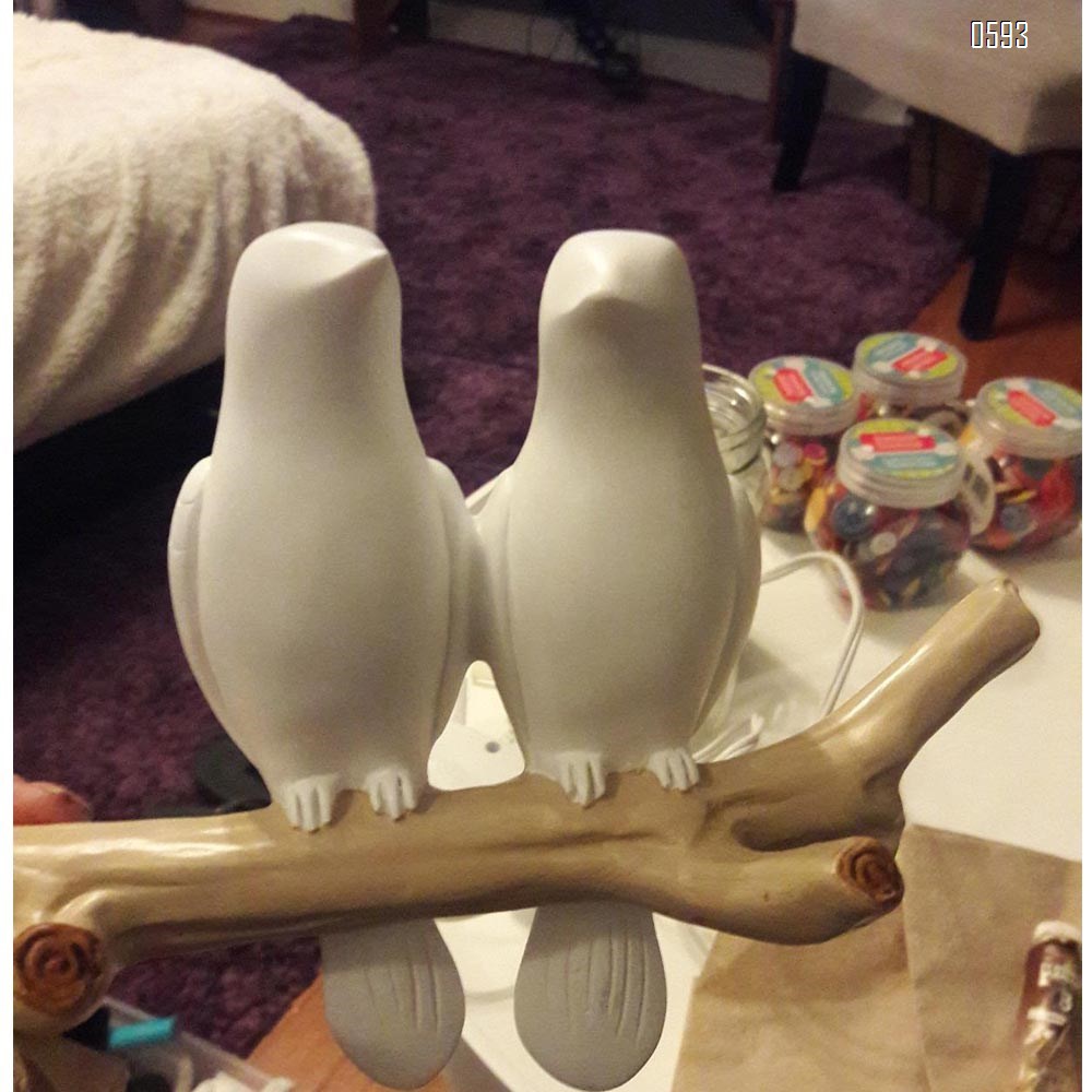 Decorative Birds On Tree Branch Wall Mounted Coat Hanger for Coats/Hats/Keys/Towels(Three Birds)