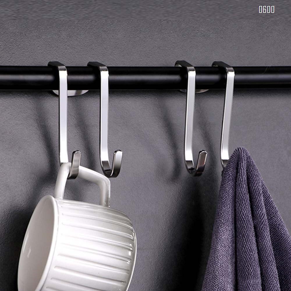Over Door Hook S Shaped Heavy Duty for Hanging - Single Hook Loads up to 30KG for Kitchen, Bathroom, Bedroom and Office