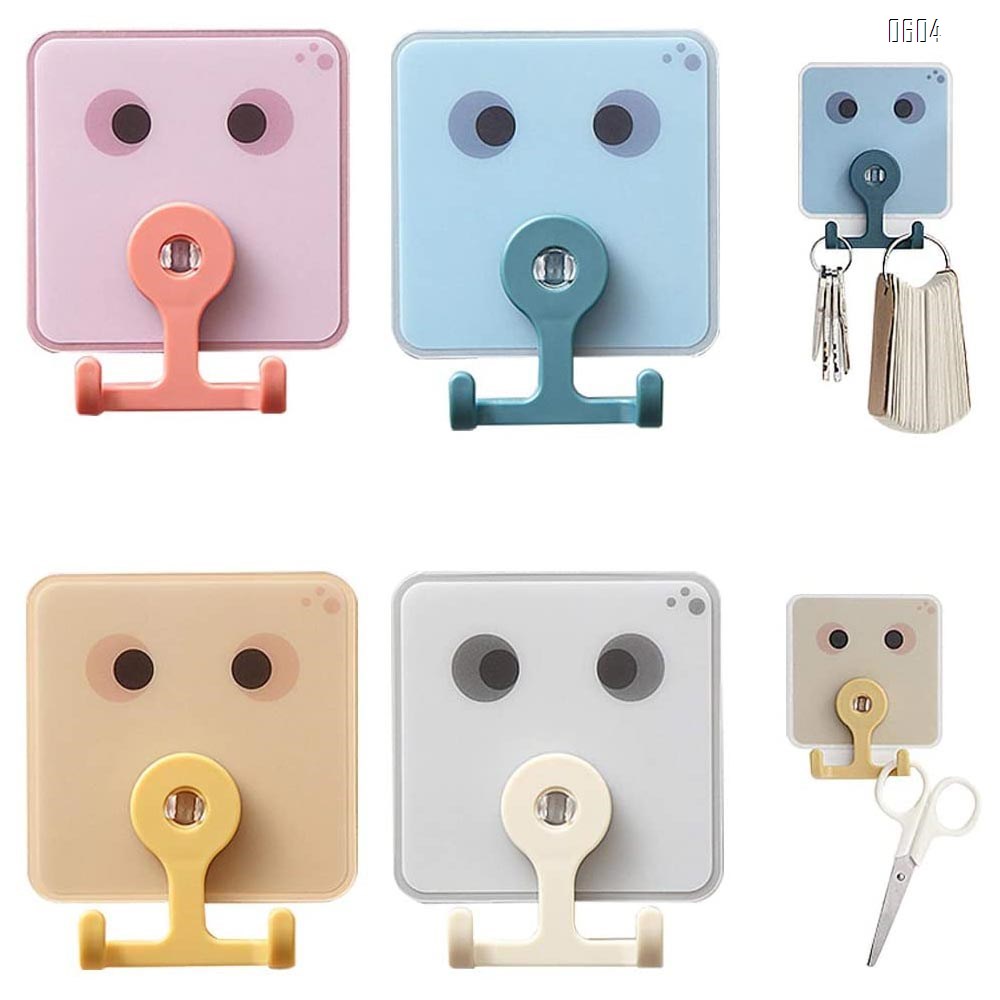 Adhesive Hooks Utility Hooks, Heavy Duty Coat Hooks Waterproof and Oilproof Seamless Hooks, Wall Hook for Bathroom Kitchen