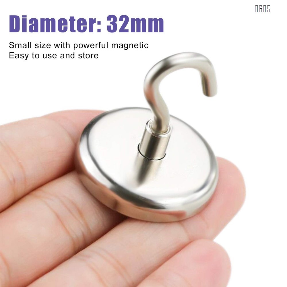 Magnetic Hooks,70 LB（35KG）Heavy Duty Neodymium Magnet Hook