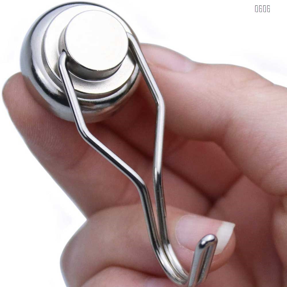 80LBS Swing Magnetic Hook New Upgraded, Refrigerator Magnetic Hooks ,Strong Neodymium Magnet Hook, Perfect for Refrigerator and Other Magnetic Surfaces