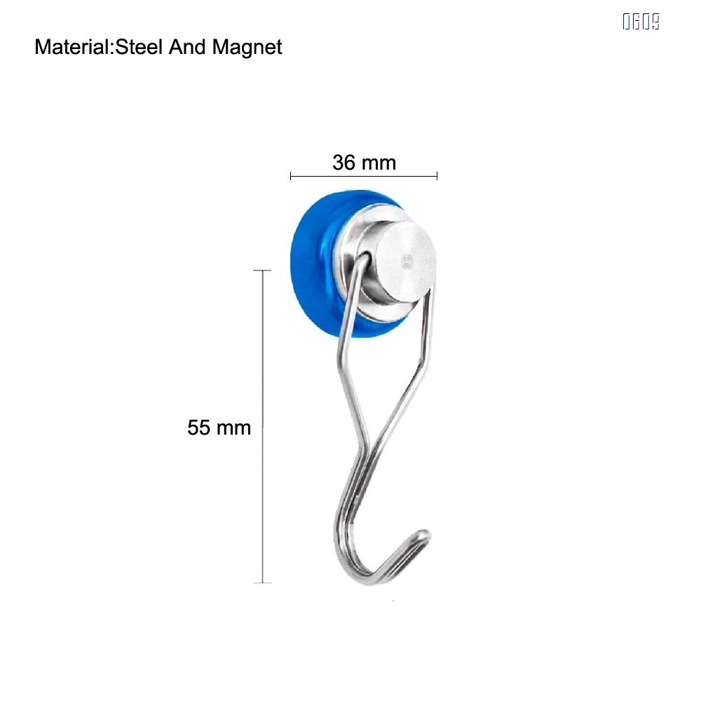 88lb Colorful Swivel Magnetic Hook - Heavy Duty Neodymium Magnets for Refrigerator Door Key BBQ Grill Locker Coat Powerful Magnetic Wreath Hanger Strong Magnetic Hooks for Cruise Cabins