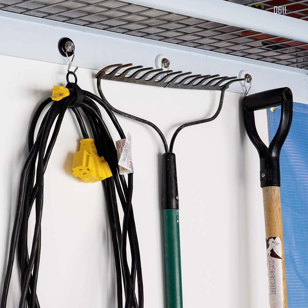 Strong Magnetic Hooks for Hanging. Up to 65 lbs.Black And White Magnet Hooks Heavy Duty Magnets, Neodymium 52 Rare Earth Magnets. Rotating Swivel Style Magnet Hook for Refrigerator