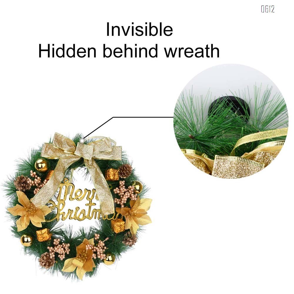 Magnetic Wreath Hanger for Front Door, Wreath Hook Wreath Holder for Metal Door