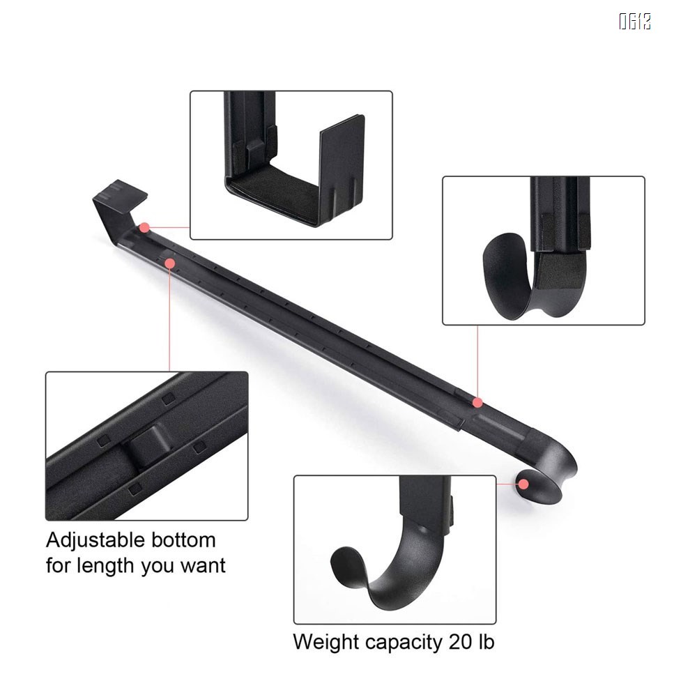 Adjustable Wreath Hanger from 15 Inch-24 Inch, Metal Wreath Hook for Front Door