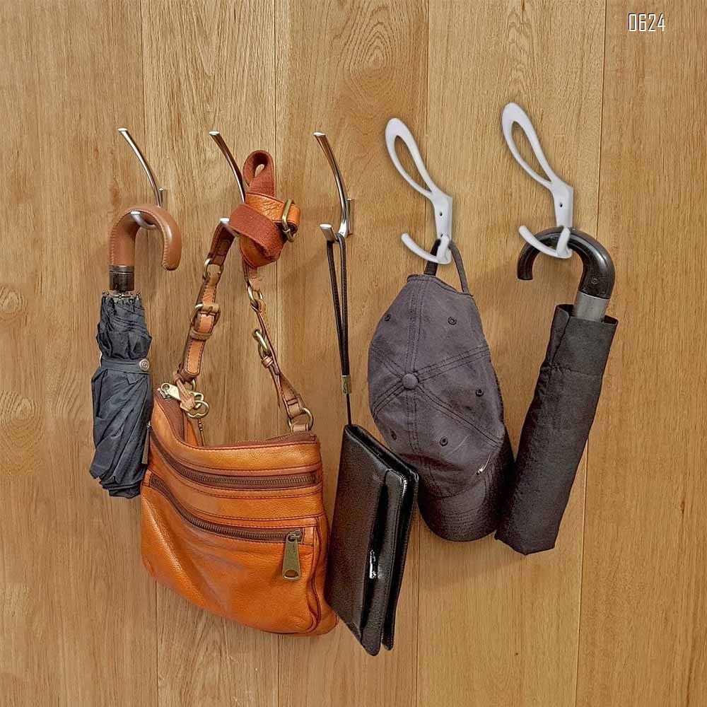 Premium Design Heavy Duty Big Three Hooks .Entryway Coat Hooks, Scarf and Jacket Hangers