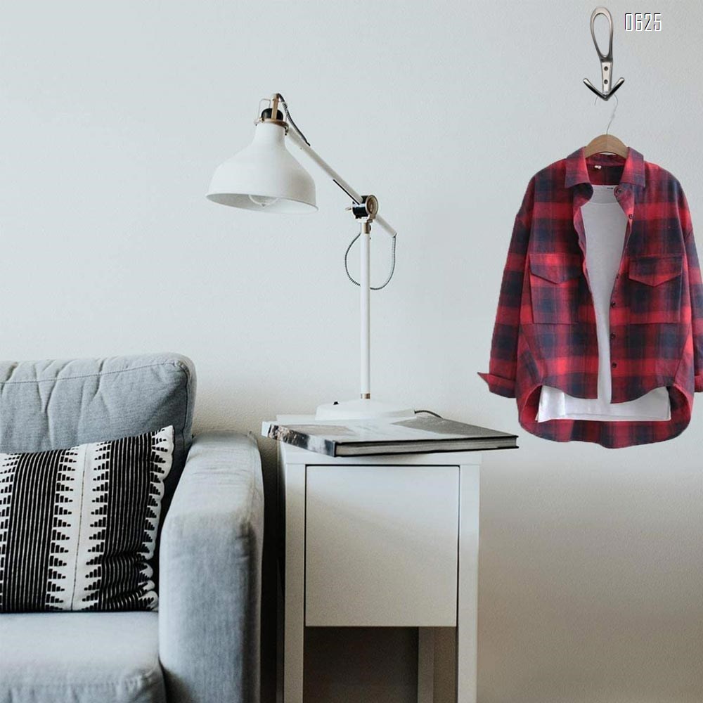 Wall Mounted Coat Hooks Heavy Duty Black Hardware Robe Hooks Decorative for Single Hanging Coats Towel Cubicle Classroom Kitchen Bath Backpack Hat Hook