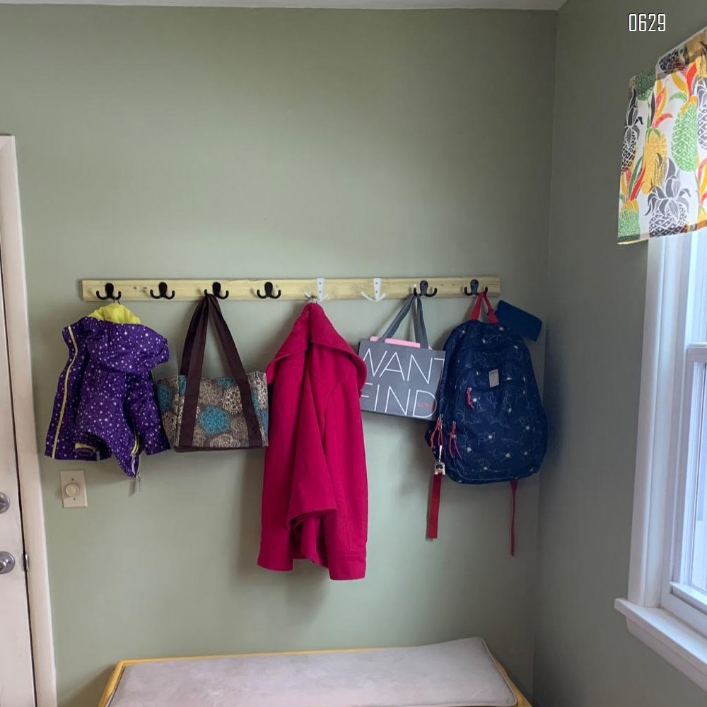 Heavy Duty Double Prong Coat Hooks Wall Mounted with 2 Screws Retro Double Hooks Utility Hooks for Coat, Scarf, Bag, Towel, Key, Cap, Cup, Hat (White)