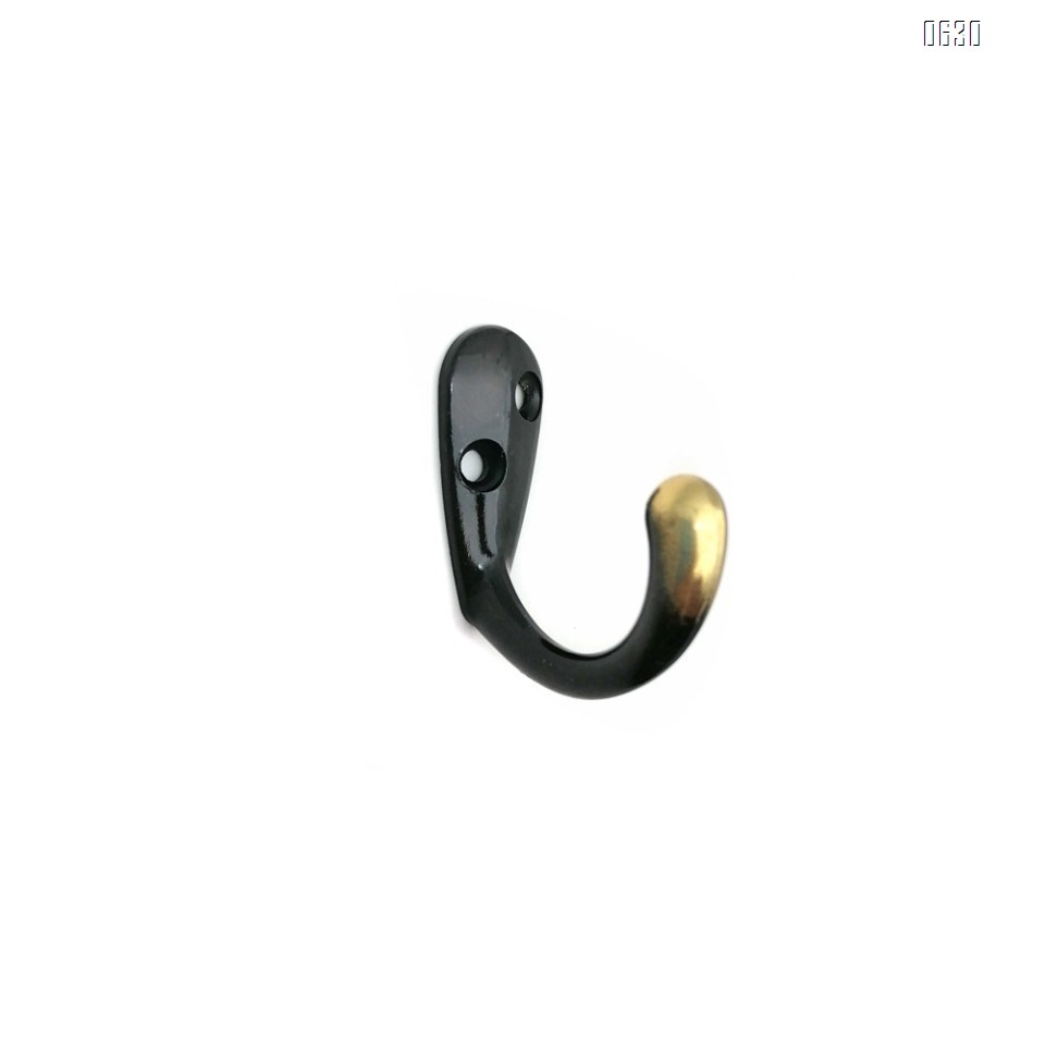 Single Prong Robe Hook Flat Black