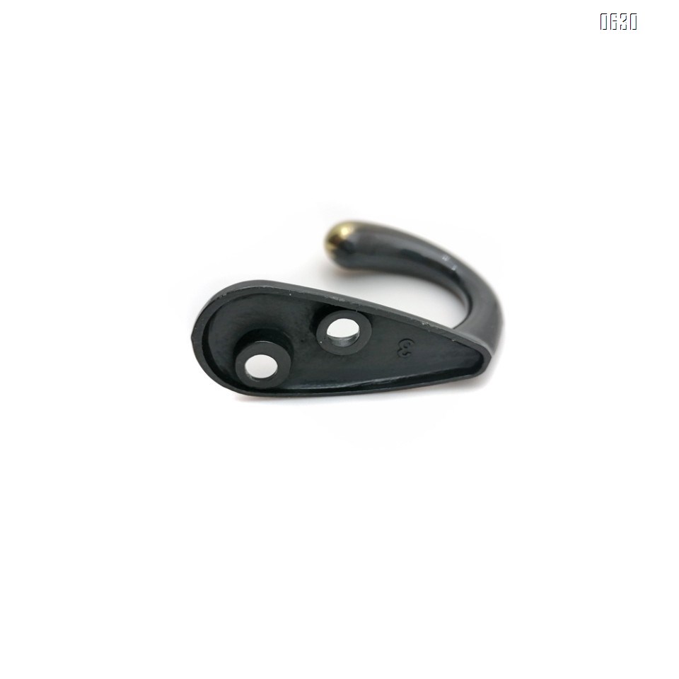 Single Prong Robe Hook Flat Black