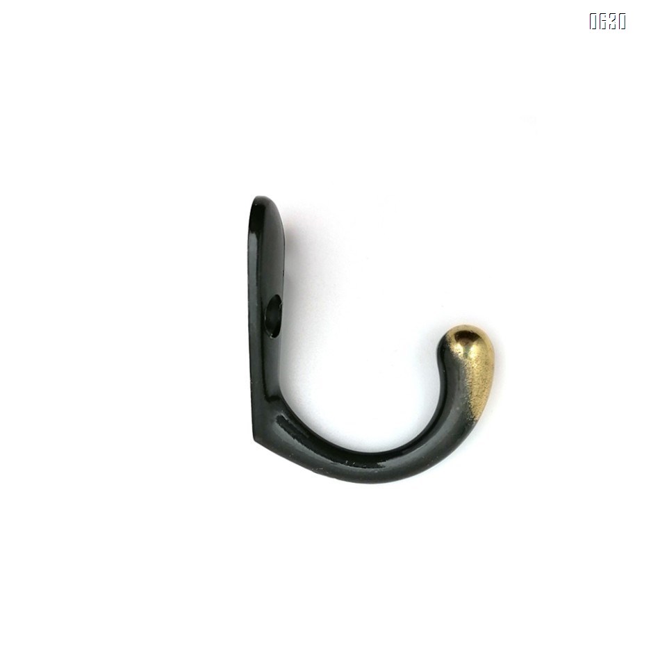 Single Prong Robe Hook Flat Black