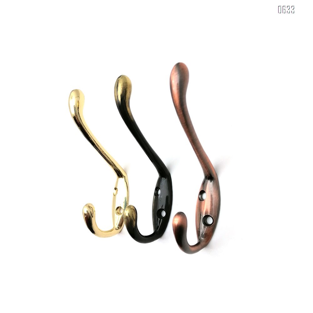 Ambipolar Heavy Duty Decorative Dual Coat Hook  Hat Hook - Wall Mounted Double Coat Hanger