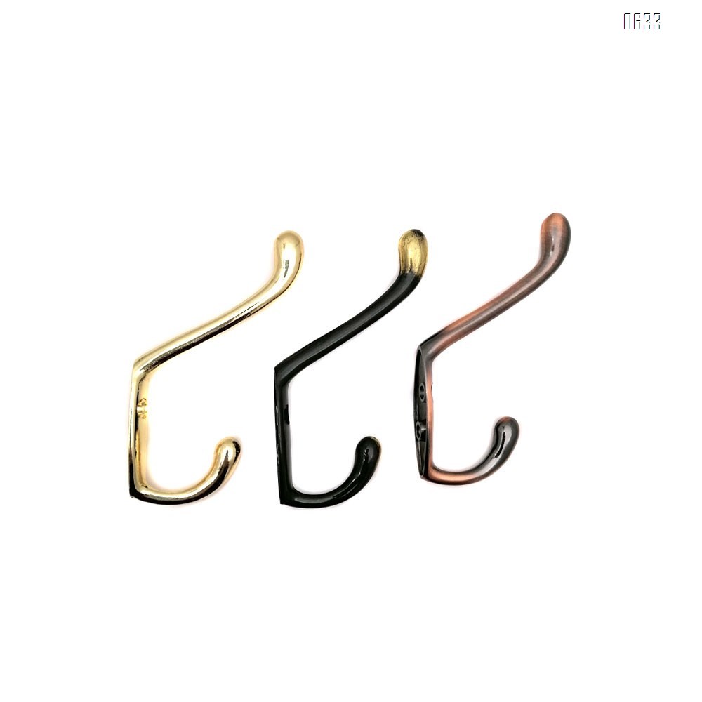 Ambipolar Heavy Duty Decorative Dual Coat Hook  Hat Hook - Wall Mounted Double Coat Hanger