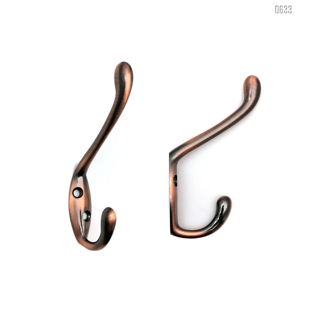 Ambipolar Heavy Duty Decorative Dual Coat Hook  Hat Hook - Wall Mounted Double Coat Hanger