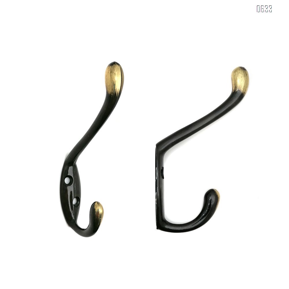 Ambipolar Heavy Duty Decorative Dual Coat Hook  Hat Hook - Wall Mounted Double Coat Hanger