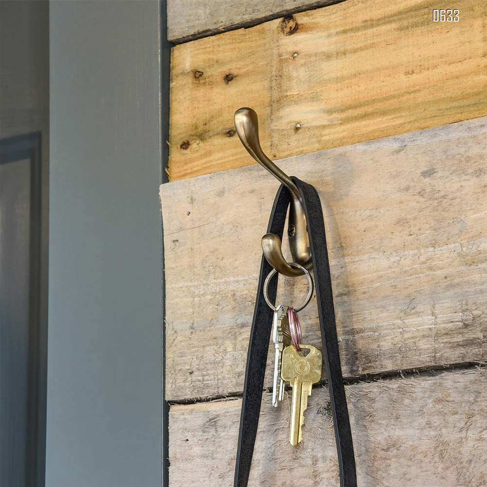 Ambipolar Heavy Duty Decorative Dual Coat Hook  Hat Hook - Wall Mounted Double Coat Hanger