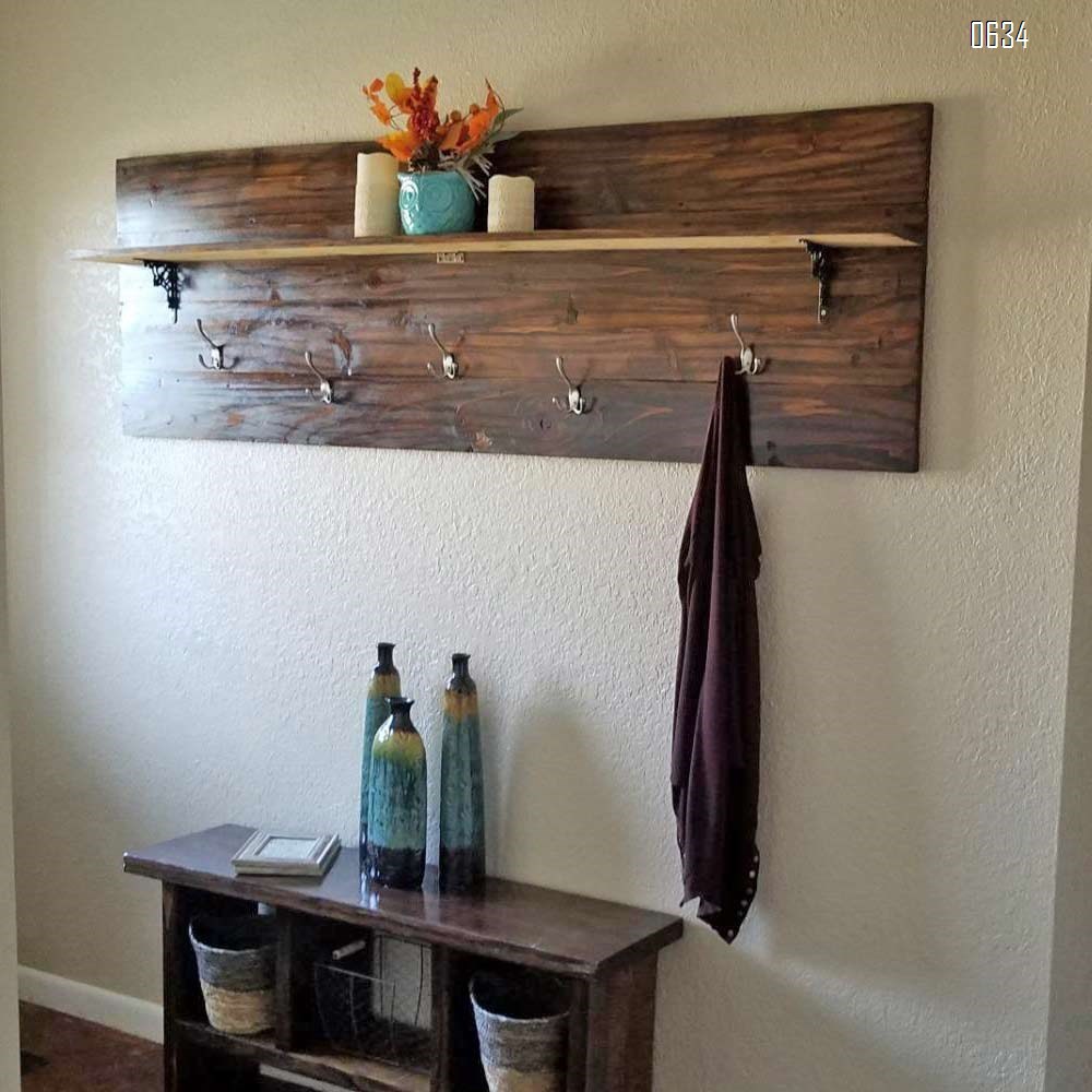 Big Heavy Duty Three Prongs Coat Hooks Wall Mounted  Retro Double Utility Rustic Hooks for Thick Coat, Big Heavy Bags Matte Nickel