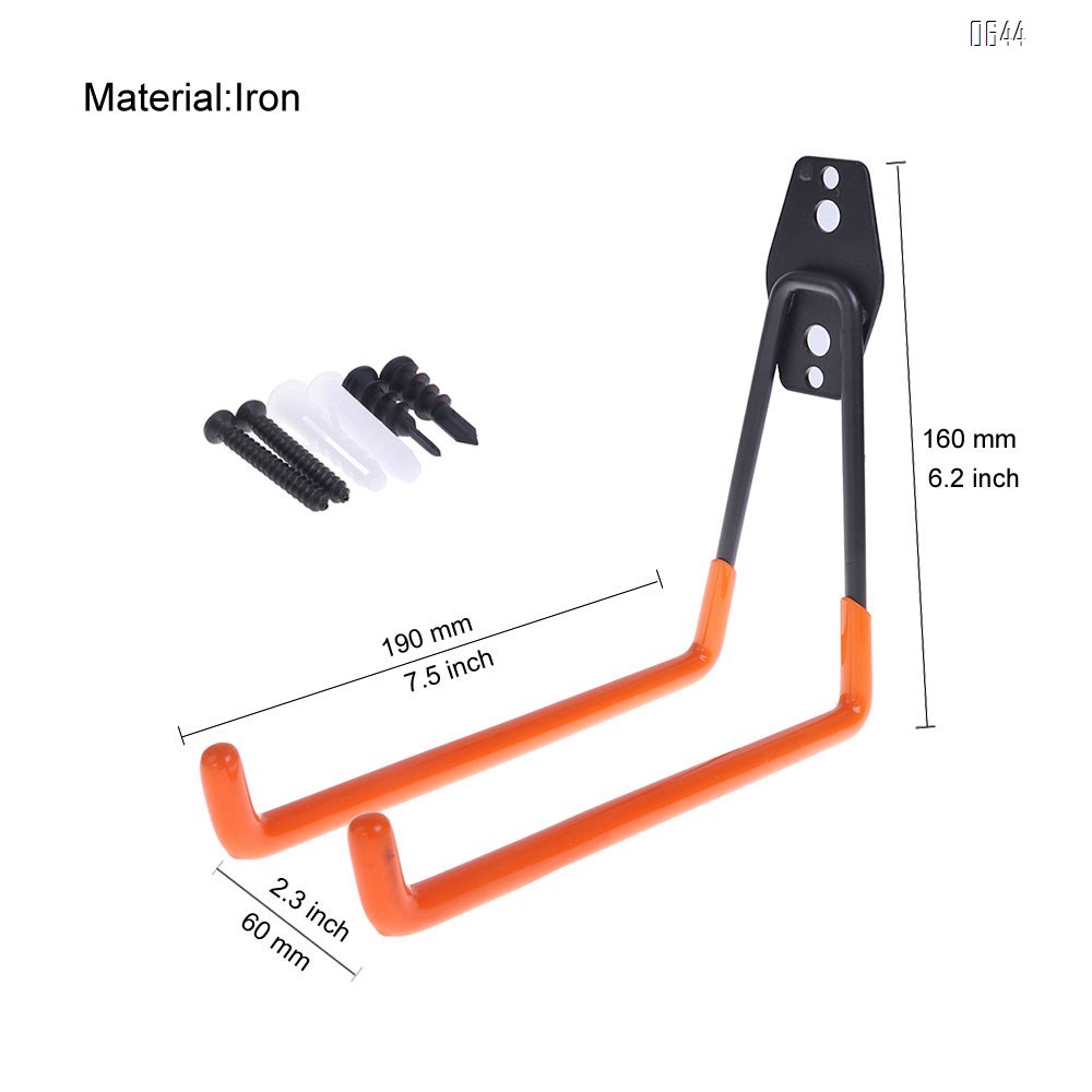 U Large Garage Hooks Heavy Duty , Steel Garage Storage Hooks, Tool Hangers for Garage Wall Utility Wall Mount Garage Hooks and Hangers with Anti-Slip Coating for Garden Tools, Ladders, Bulky Items