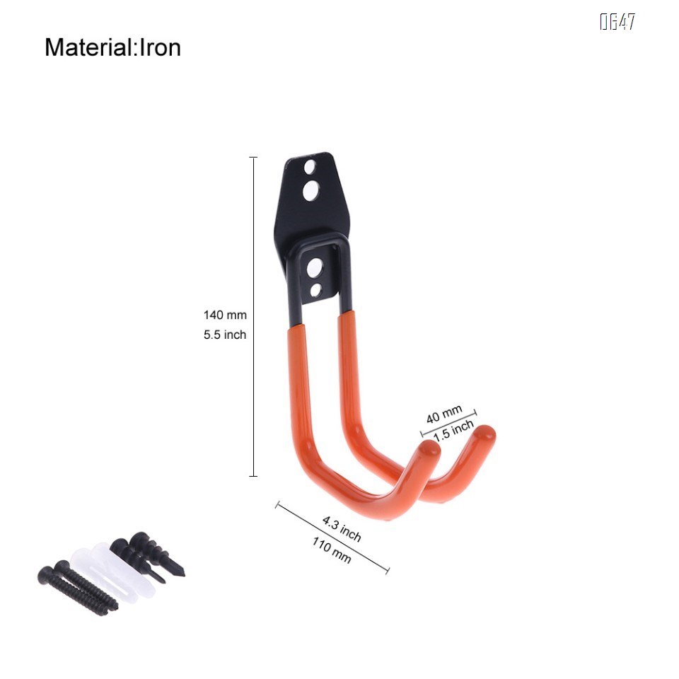Garage Hooks , Sturdy Ladder Hooks, Bike and Tool Hangers for Garage Wall, Easy to Install