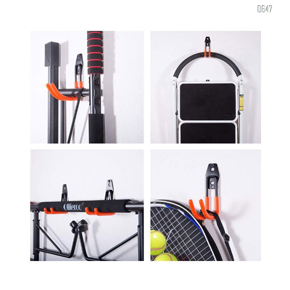 Garage Hooks , Sturdy Ladder Hooks, Bike and Tool Hangers for Garage Wall, Easy to Install