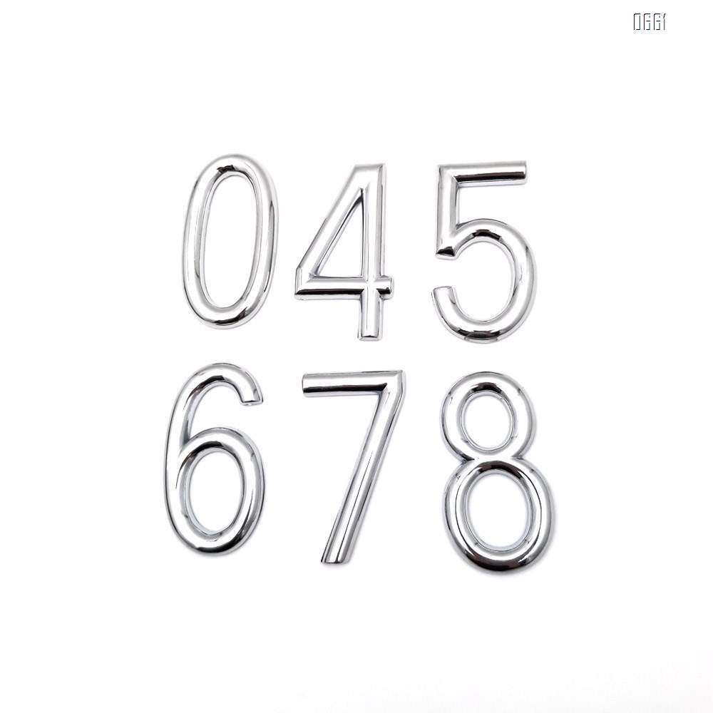 Modern house number 3 inch (75mm) solid zinc alloy street address number-elegant floating appearance