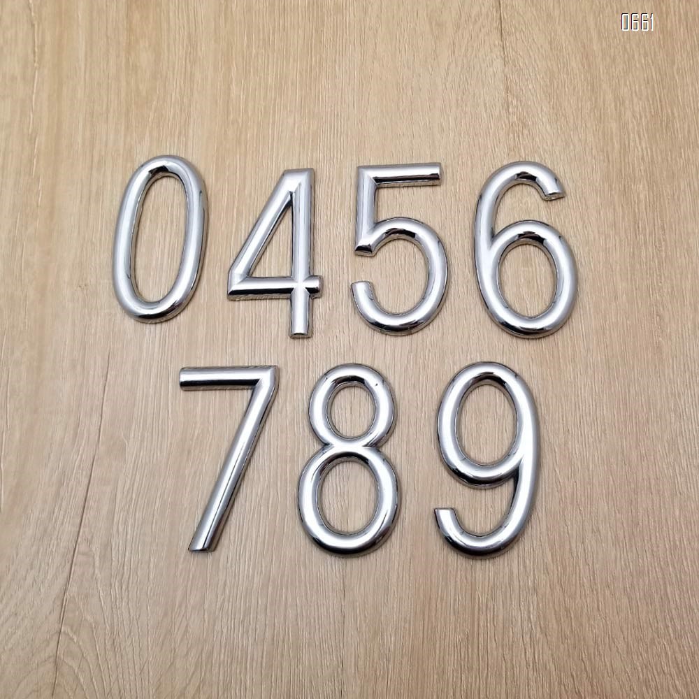 Modern house number 3 inch (75mm) solid zinc alloy street address number-elegant floating appearance