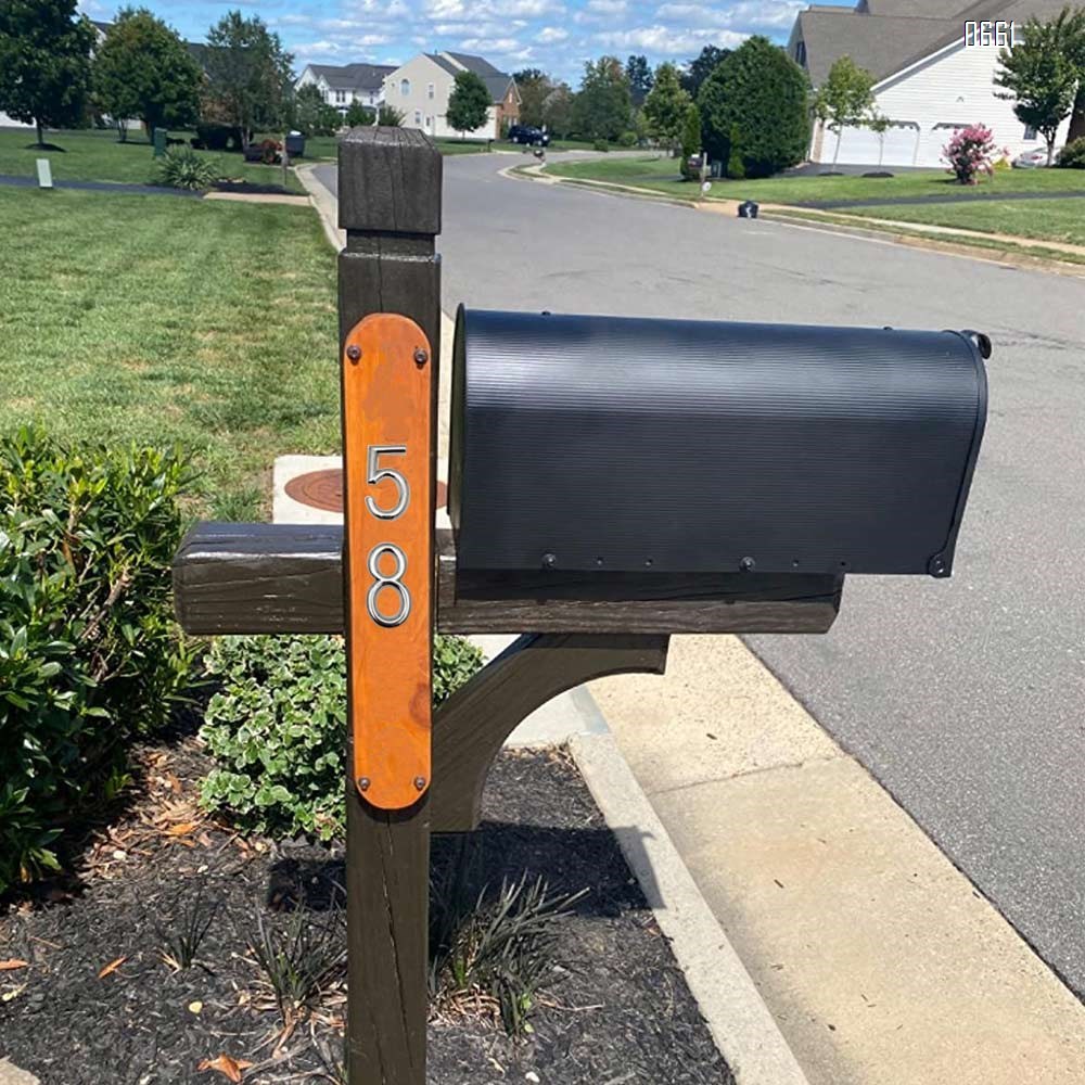 Modern house number 3 inch (75mm) solid zinc alloy street address number-elegant floating appearance