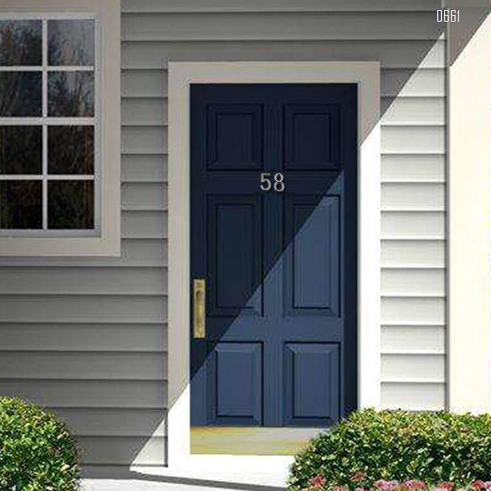Modern house number 3 inch (75mm) solid zinc alloy street address number-elegant floating appearance